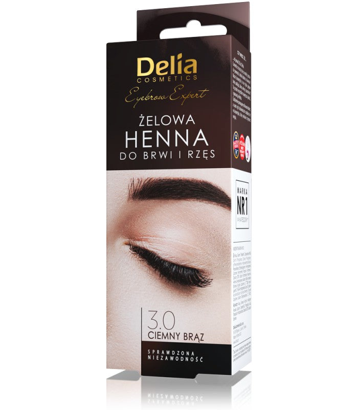 DELIA Henna for eyebrows and eyelashes - gel 15ml