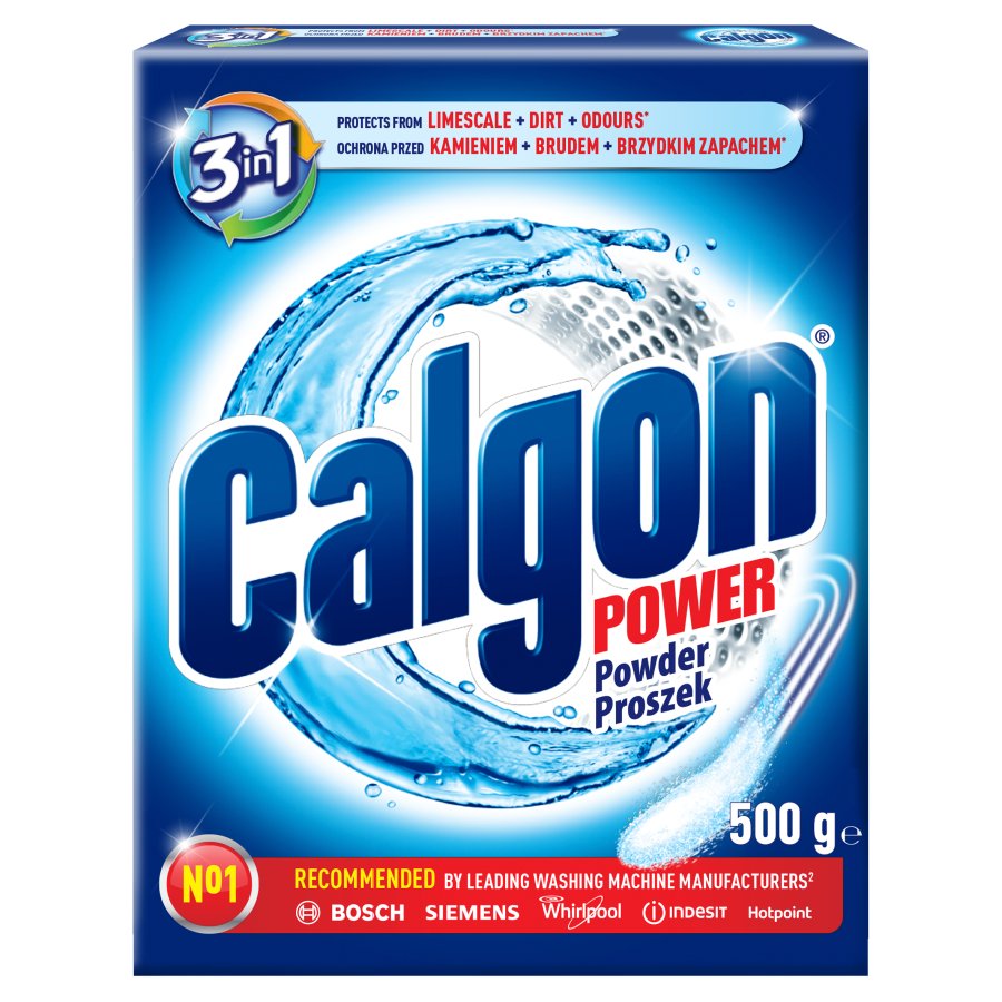 Calgon Proszek do prania przeciw osadzaniu się kamienia 3w1 500g (20 prań)