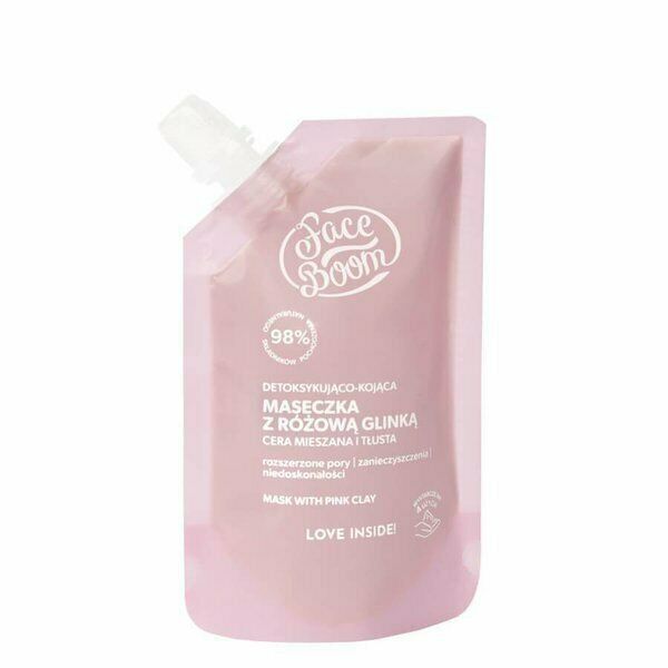 Bielenda Face Boom Detoxifying & Soothing Pink Clay Face Mask 40g