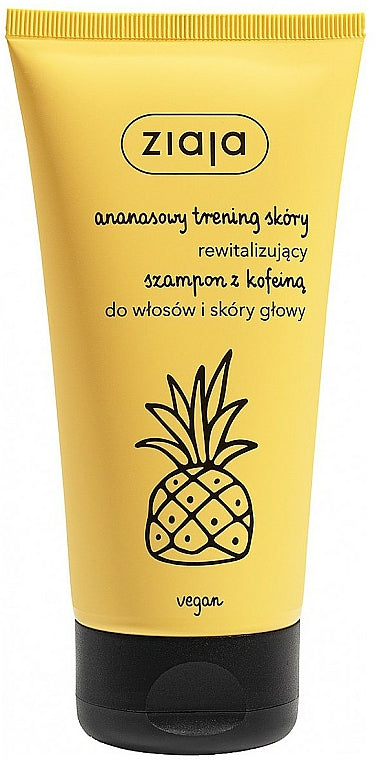 Ziaja Ananas Rewitalizujący szampon do włosów i skóry głowy z kofeiną