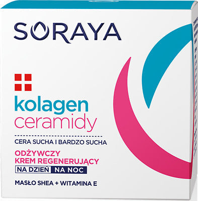 Soraya Collagen Ceramides Nourishing Regenerating Day and Night Cream for Dry and Very Dry Skin 50ml