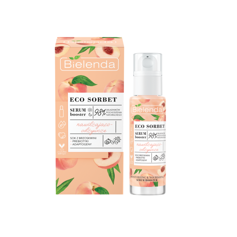 Bielenda Eco Sorbet Peach Booster Serum Głęboko Nawilżające i Odżywiające 30ml