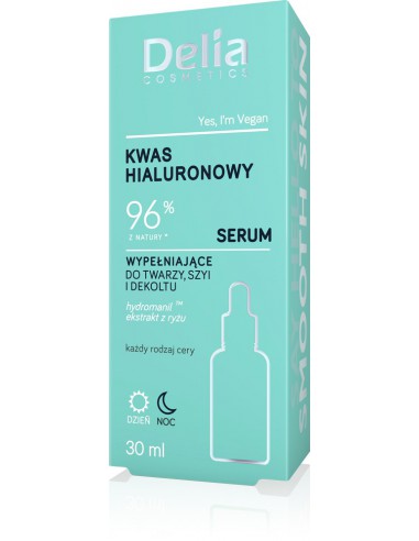 Delia Filling Face, Neck and Neckline Serum with Hyaluronic Acid Day/Night 30ml