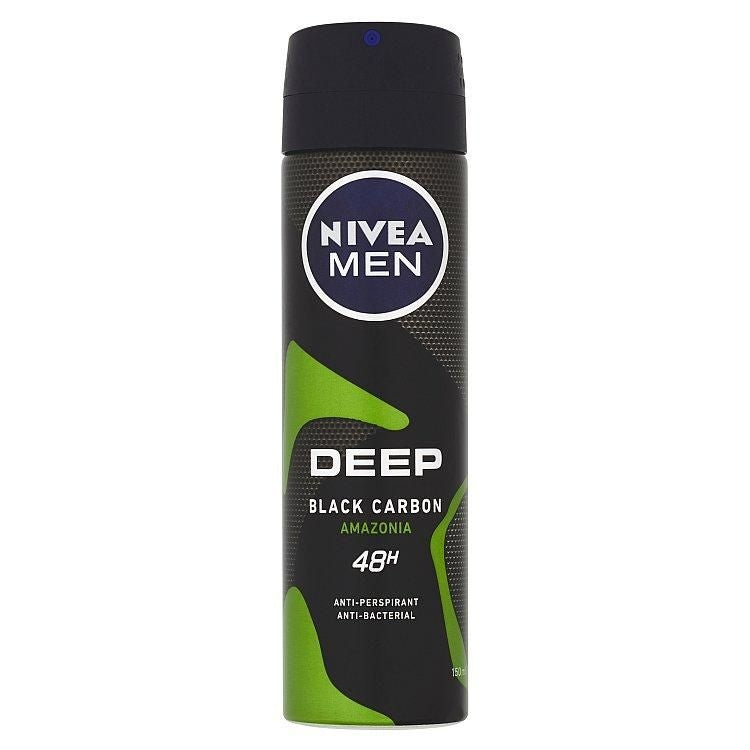 Nivea Deep Black Carbon 48h Deodorant for Men 150ml