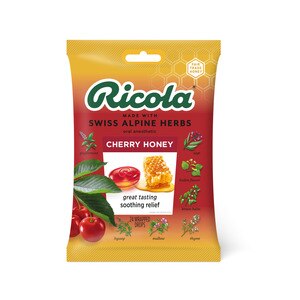 Ricola Naturalne ziołowe krople na kaszel Miód wiśniowy 24ct