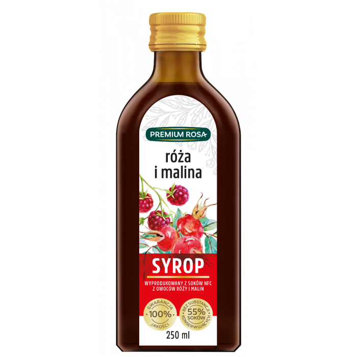 Premium Rosa Rosehip and Raspberry Syrup 250ml