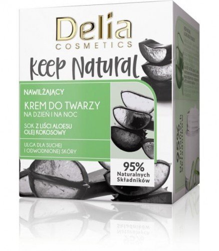 Delia Keep Naturalny krem ​​nawilżający na dzień i na noc do skóry suchej 50 ml