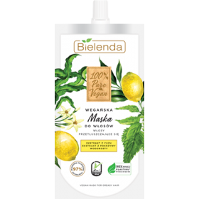 Bielenda 100% Pure Vegan Vegan Maska do włosów przetłuszczających się 125ml