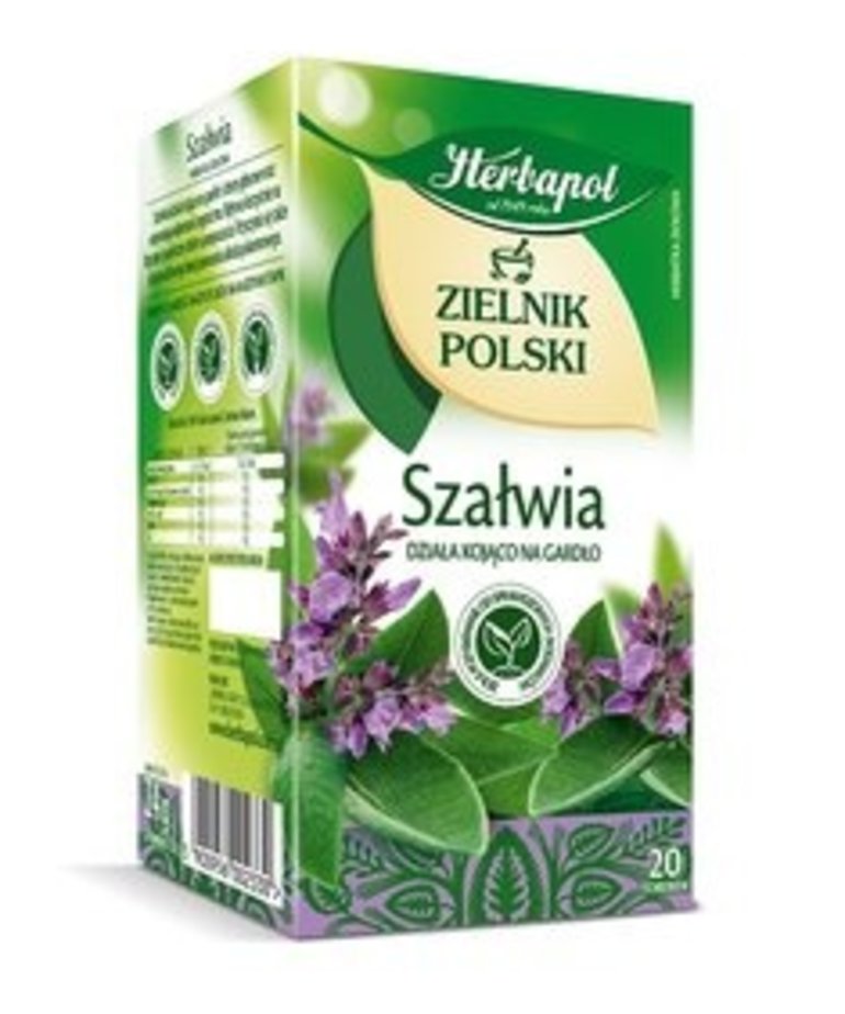 Herbapol Zielnik Polski Szałwia Herbata Ziołowa 20 torebek