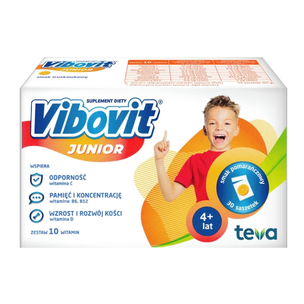 Vibovit Junior Smak Pomarańczowy 30 saszetek