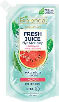 Bielenda Fresh Juice Micellar Liquid Cleansing Citrus Watermelon Refill 500ml