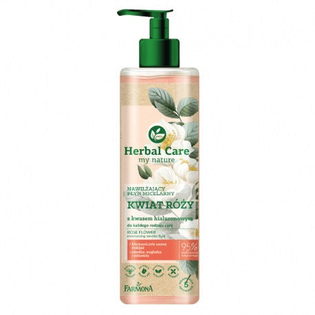 Herbal Care My Nature Moisturizing Micellar Water with Rose Flower and Hyaluronic Acid 400ml