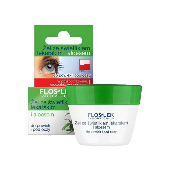 Flos-lek Lid & Under Eye Gel with Eyebright & Aloe for Irritations (10g)