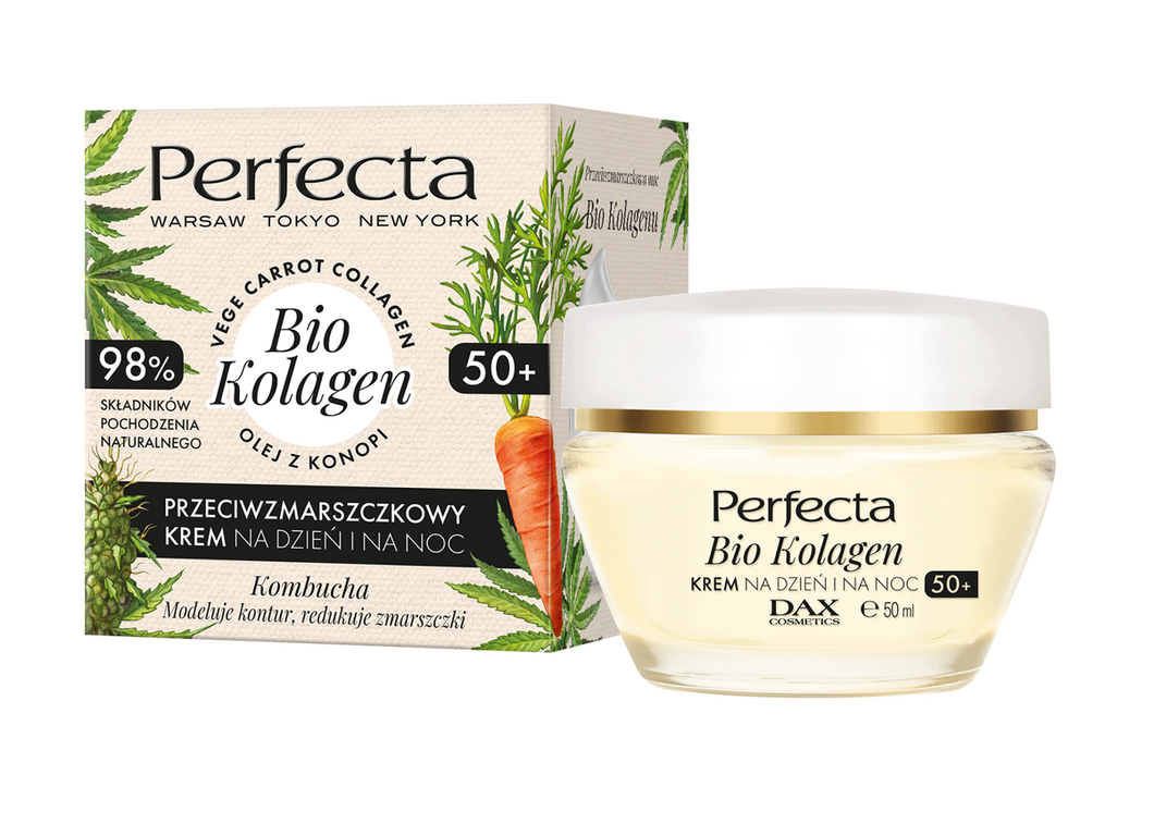 Perfecta Bio Kolagen Anti-wrinkle Day and Night Face Cream 50+ 50ml