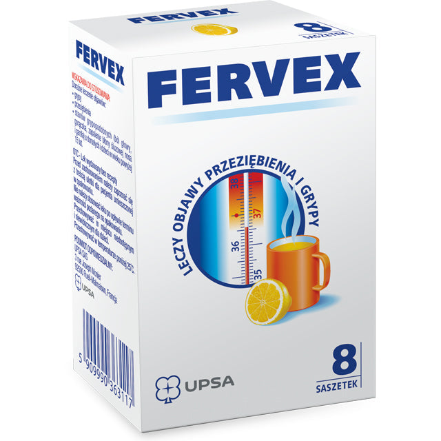 FERVEX Common Cold and Flu Lemon Flavor 8 sachets