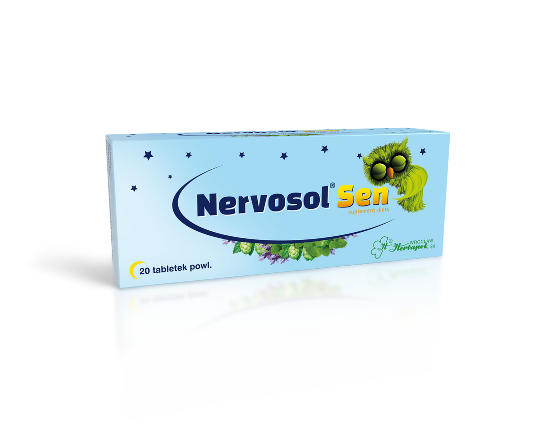 Herbapol Nervosol ® Sen Pomaga Na Relaks i Sen 20 tabletek