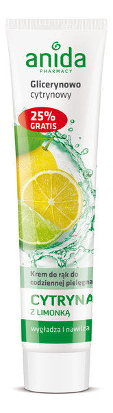 Anida Glycerin-Lemon Smoothing Moisturizing Hand Cream with Lime 125ml