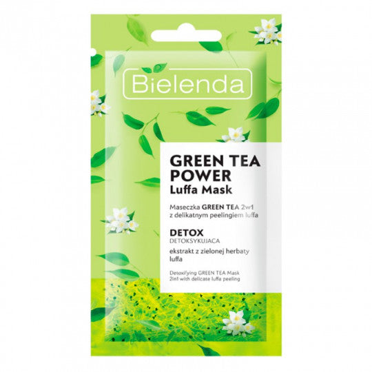Bielenda Green Tea Power Luffa Detox Maseczka do twarzy 2w1 8g