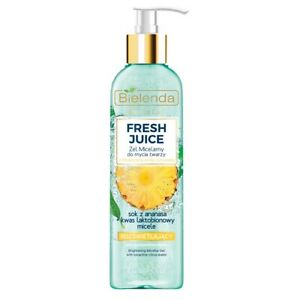 Bielenda Fresh Juice Brightening Micellar Gel With Bioactive Citrus Water Pineapple Juice 190g