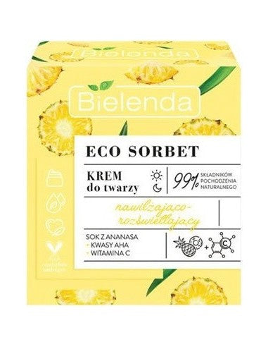 Bielenda Eco Sorbet Moisturizing  Brightening Face Cream  50ml